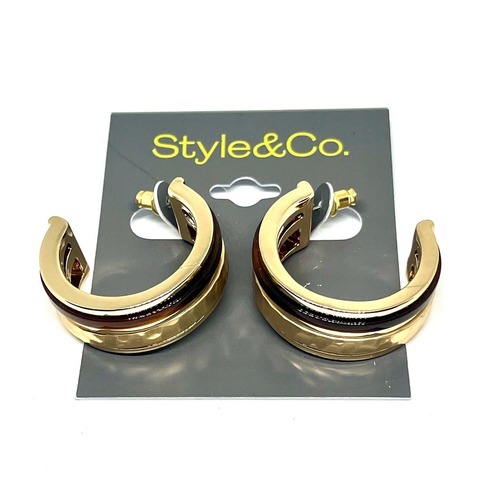 Style & Co Open Hoop Earrings NWT